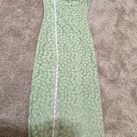 Zesica Cottagecore Mint Lace Strapless Midi Dress Size S Romantic Spring - Picture 4 of 9